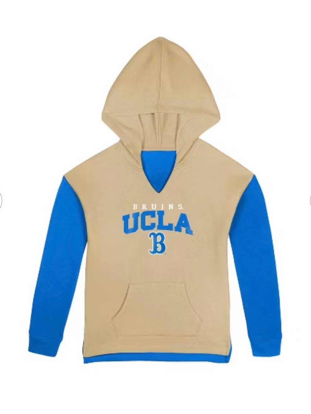 TA NCAA UCLA Bruins Hooded cotton blend Sweatshirt 10/12 NWT
